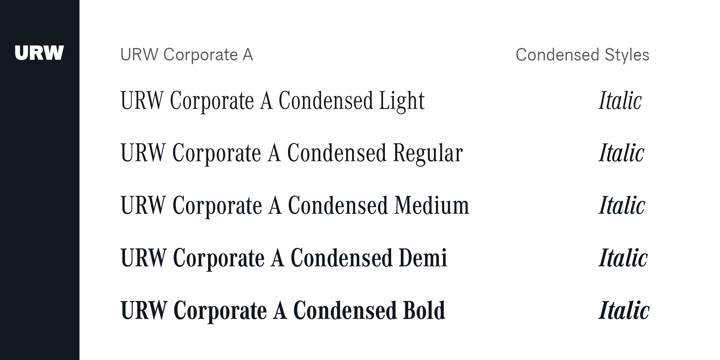 Corporate A Font Poster 1