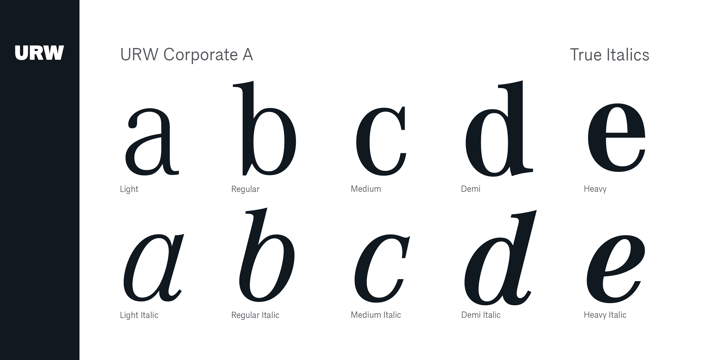 Corporate A Font Poster 2