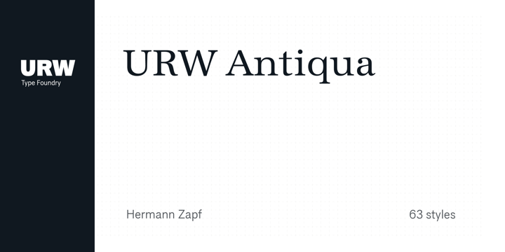 URW Antiqua Font Poster 5
