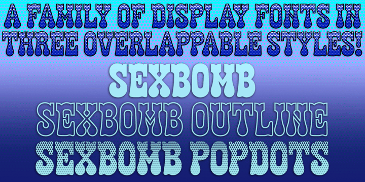 Sexbomb Font Poster 5