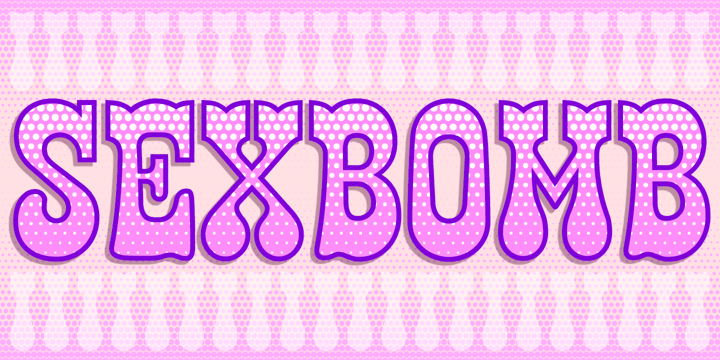 Sexbomb Font Poster 6
