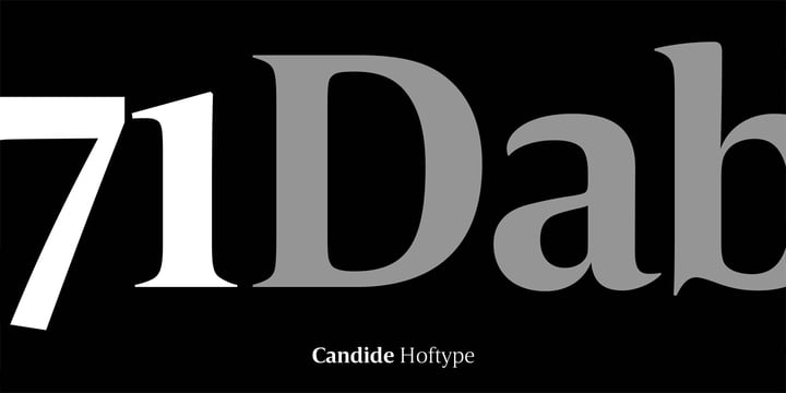 Candide Font Poster 12
