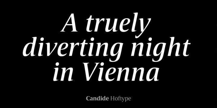 Candide Font Poster 9