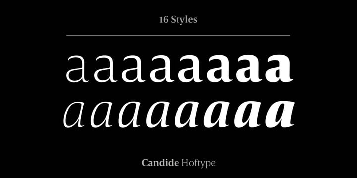 Candide Font Poster 4