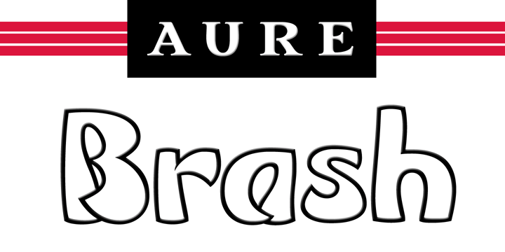 Aure Brash Font Poster 7