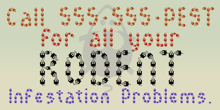 MousyFont Font Poster 3
