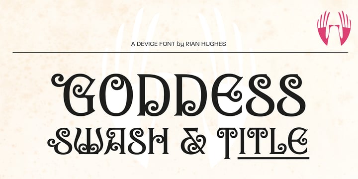 goddess title font free download