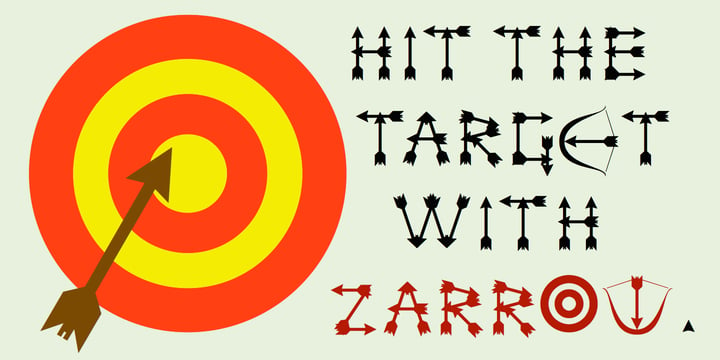 Zarrow Font Poster 1