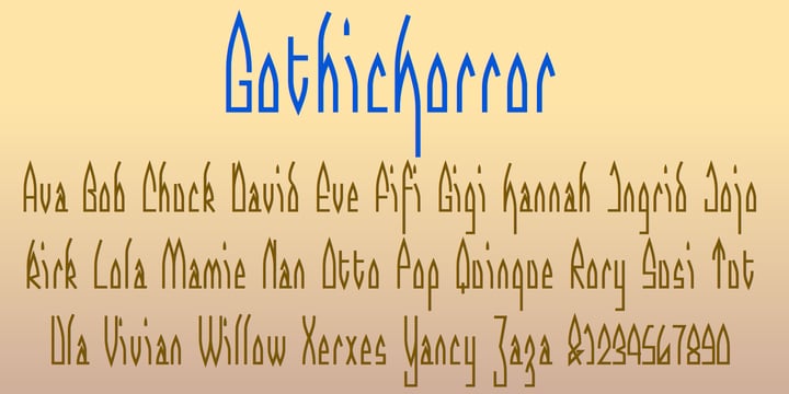 GothicHorror Font Poster 3