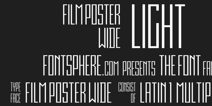 Film Poster Font Webfont Desktop Myfonts