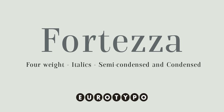 Fortezza Font Poster 8
