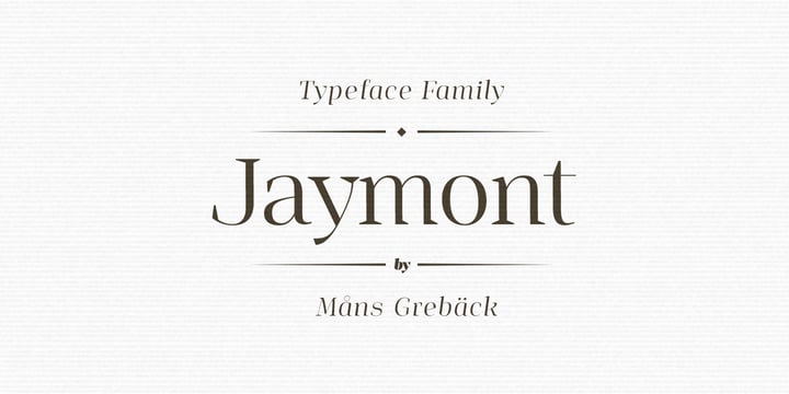 Jaymont Font Poster 5