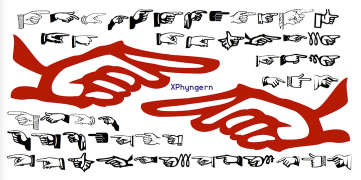 XPhyngern Font Poster 1