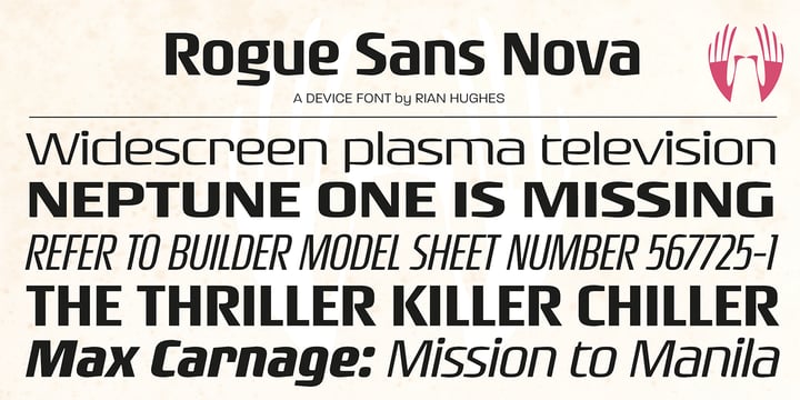 Rogue Sans Nova Font Poster 4