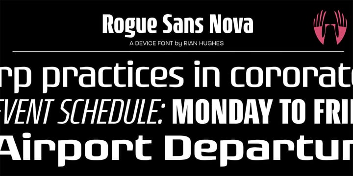 Rogue Sans Nova Font Poster 1