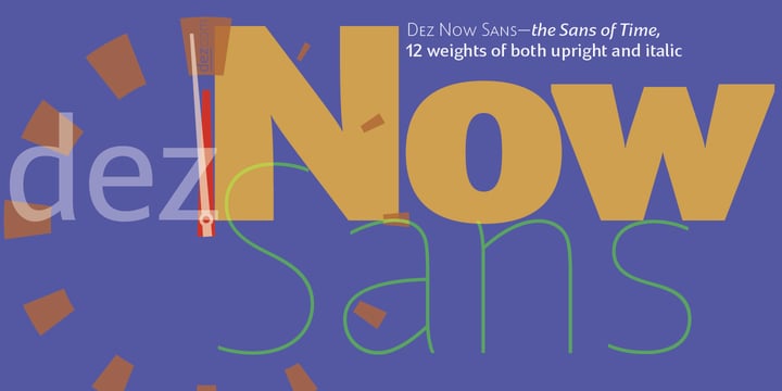 Dez Now Sans Font Poster 2