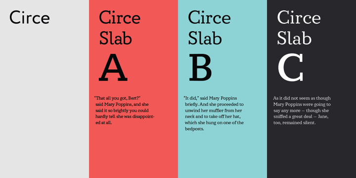 Circe Slab Font Poster 5