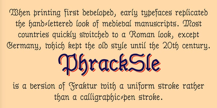 PhrackSle Font Poster 2