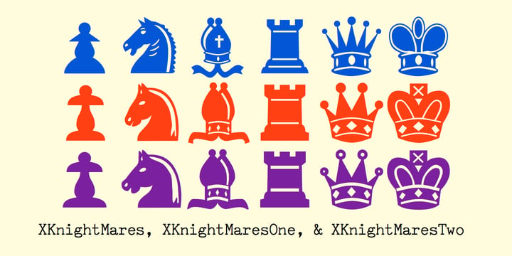 XKnightMares Font Poster 2