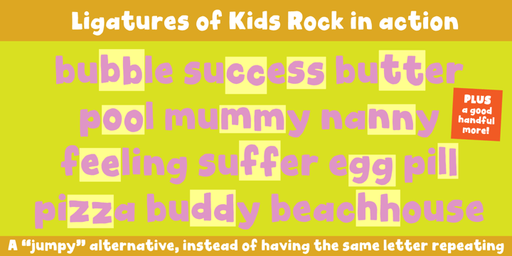 Kids Rock Font Poster 6