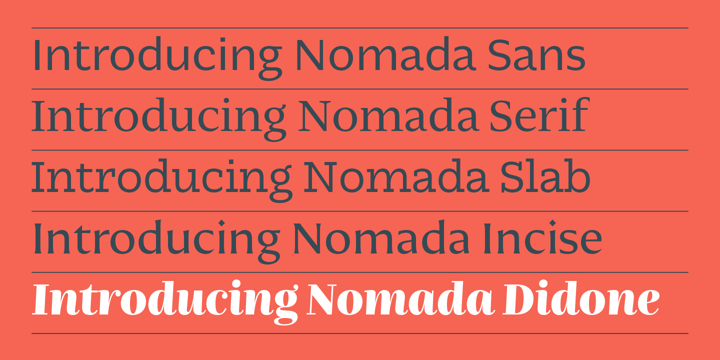 Nomada Didone Font Poster 4