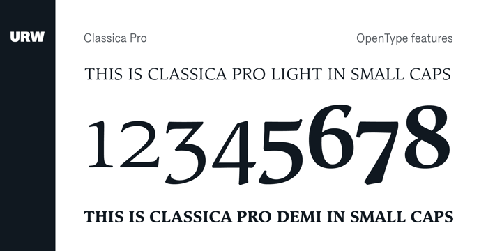 Classica Pro Font Poster 1