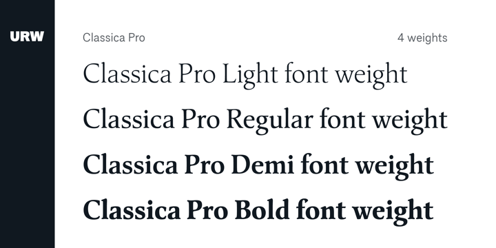Classica Pro Font Poster 3