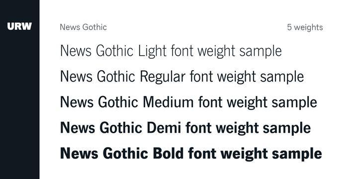 News Gothic Font Poster 3