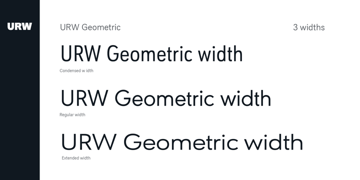URW Geometric Font Poster 4