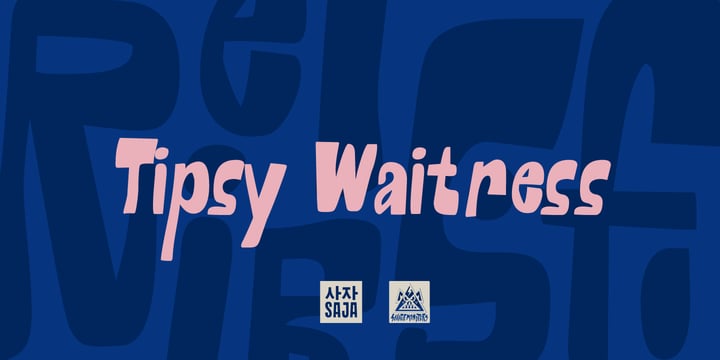 Tipsy Waitress Font Poster 1