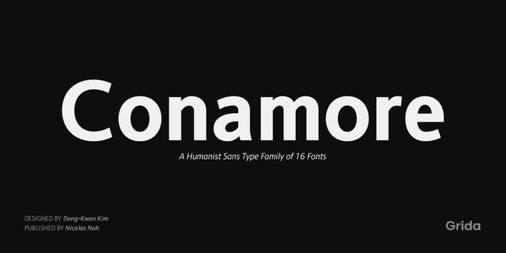 Conamore Font Poster 7