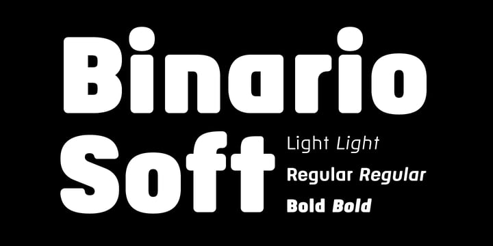 Binario Soft Font Poster 1