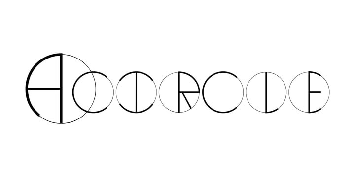 Circle typeface Font Poster 5