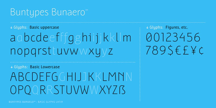Bunaero Font Poster 10
