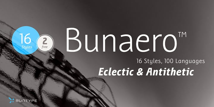 Bunaero Font Poster 1