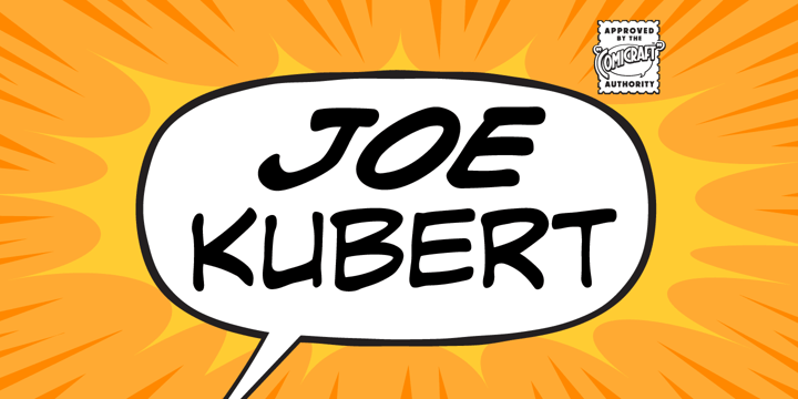 Joe Kubert Font Poster 1