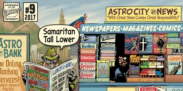 Samaritan Tall Lower Font Poster 4
