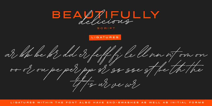 Beautifully Delicious Font Poster 13