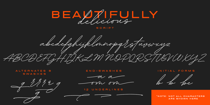 Beautifully Delicious Font Poster 12