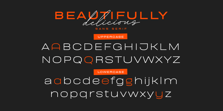 Beautifully Delicious Font Poster 10