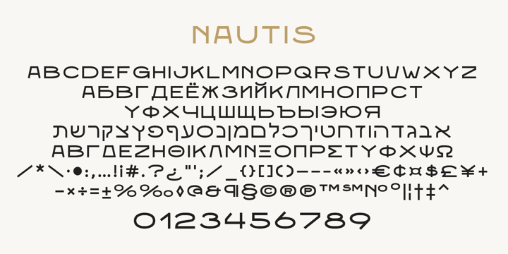 Nautis Font Poster 2