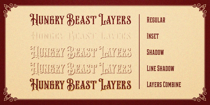Hungry Beast Font Poster 9