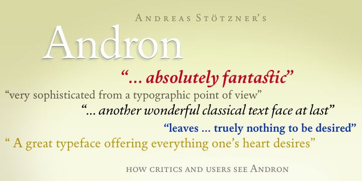 Andron Freefont Font Poster 1