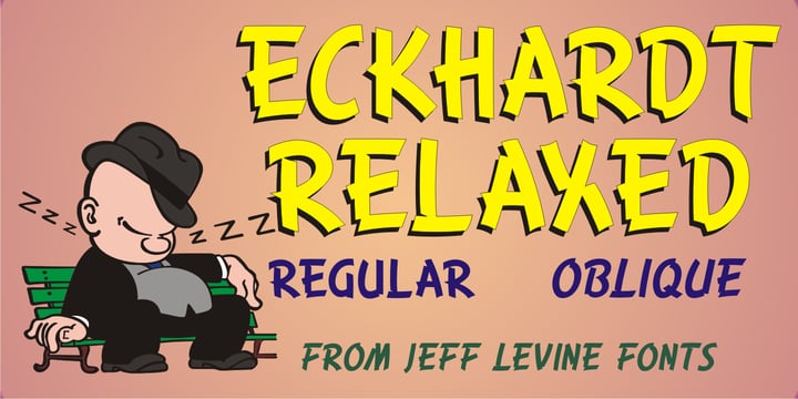 Eckhardt Relaxed JNL Font Poster 1