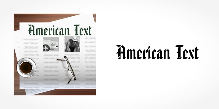 American Text Font Poster 5
