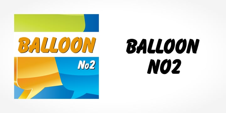 Balloon No2 Font Poster 5