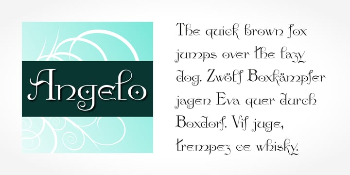 Angelo Font Poster 2