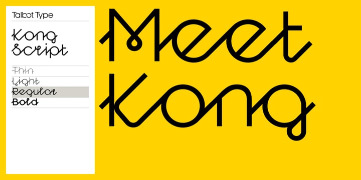 Kong Script Font Poster 1
