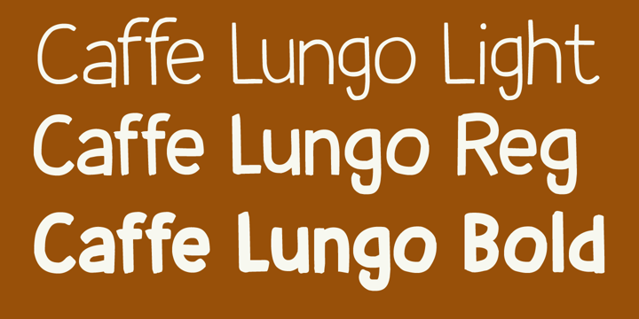 Caffe Lungo Font Poster 1