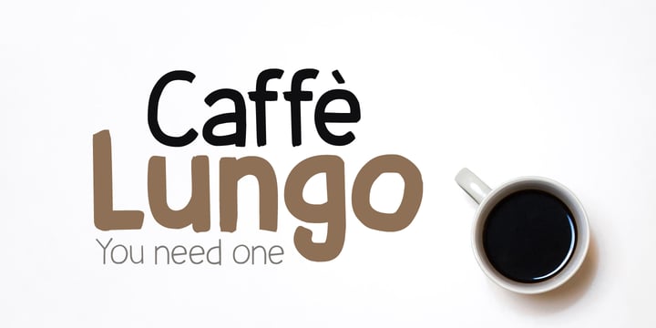Caffe Lungo Font Poster 6